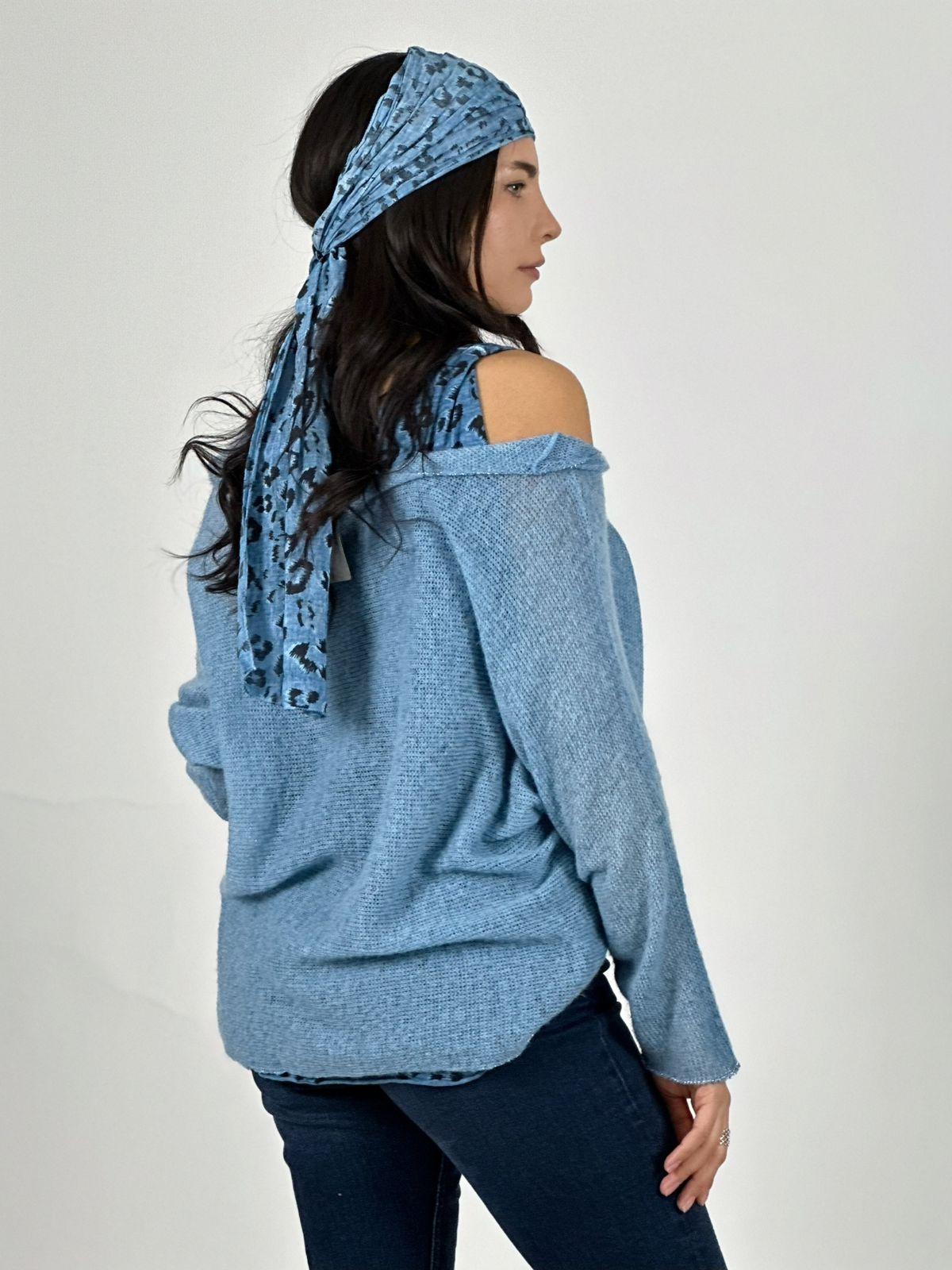 Polera Doble Italiana Con Lazo Print