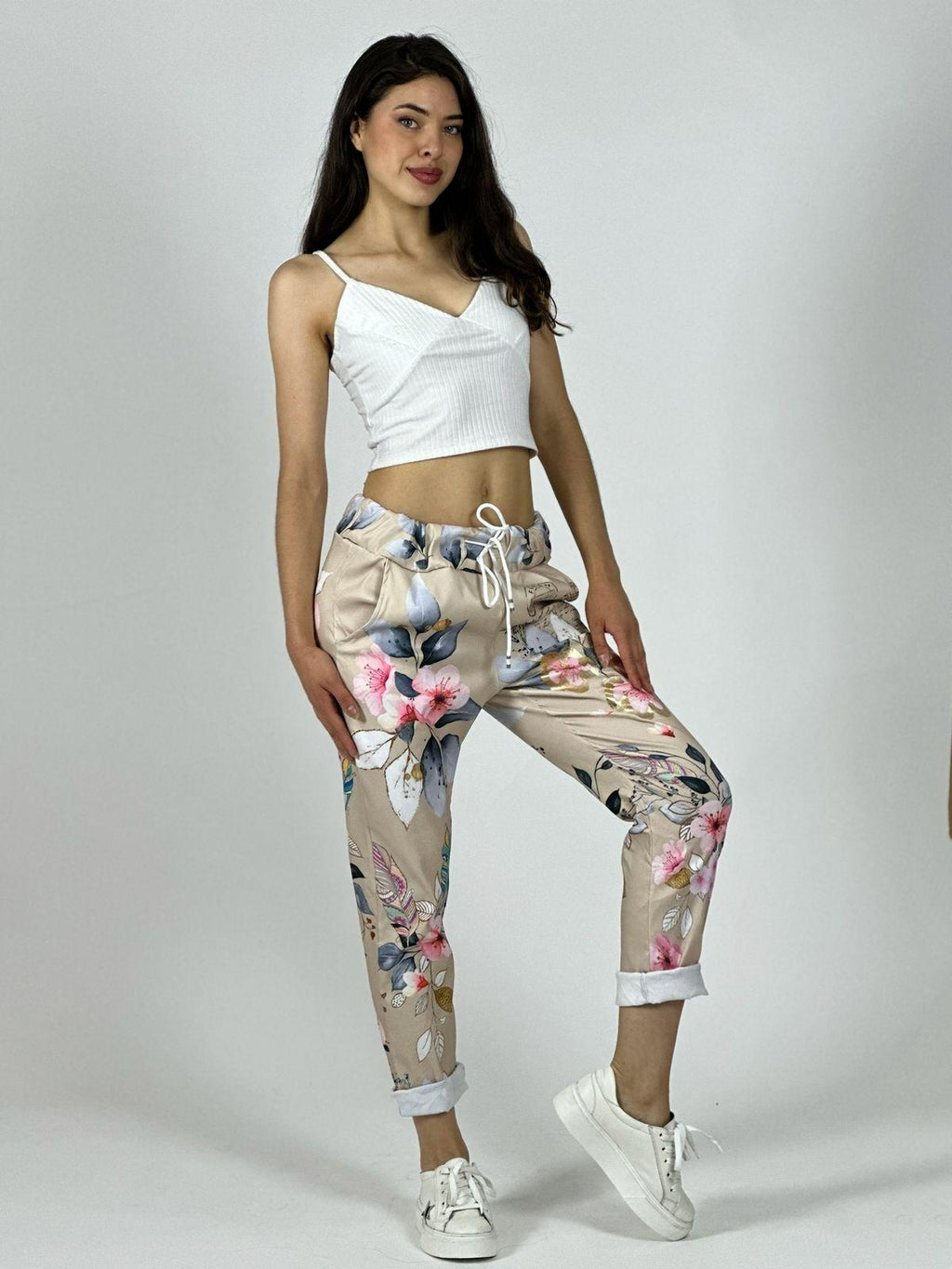 Jogger Italiano Viscosa Floral