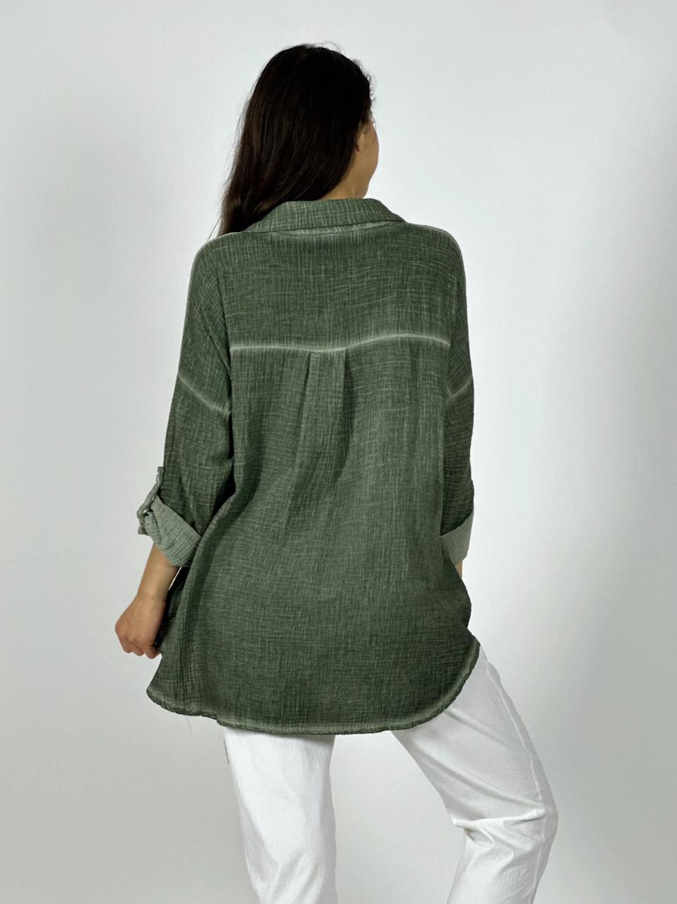 Blusa Italiana Cuadros Y Letras Brillantes