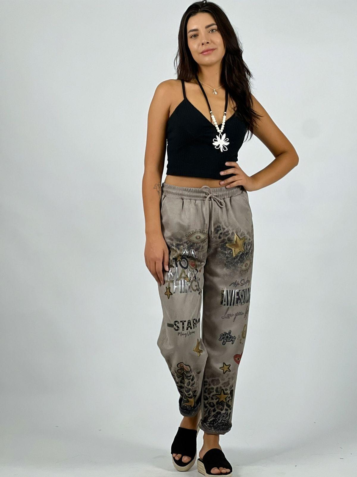 Jogger Gamuza Diseño Estrellas