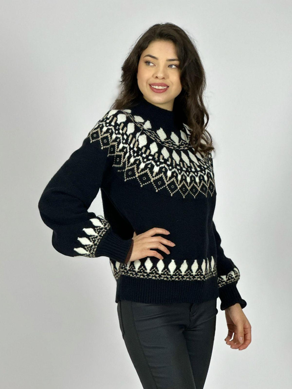 Sweater Lana Diseño Tipo Rombo