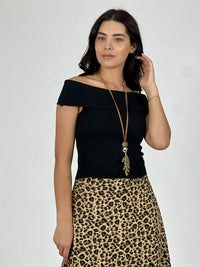 Polera Top Hombros Descubiertos