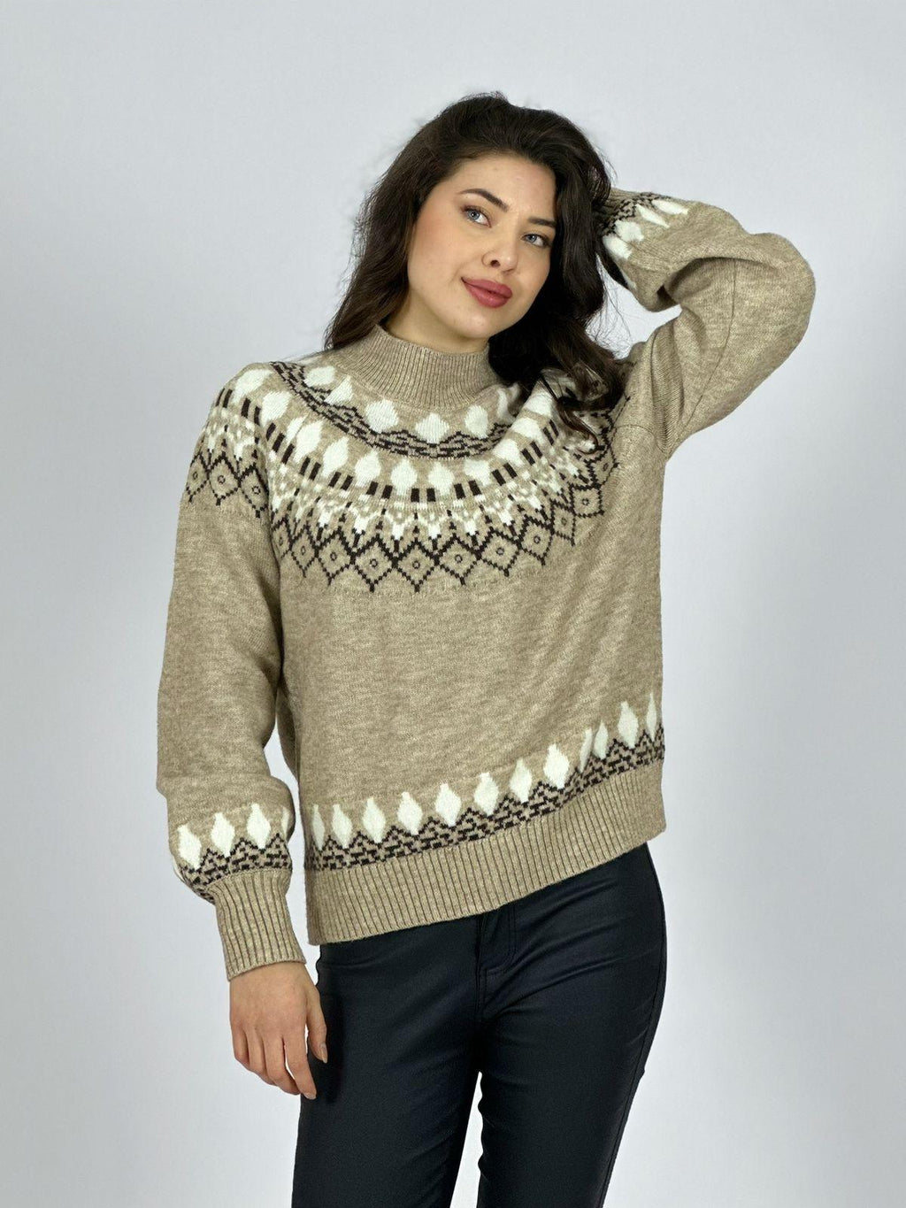 Sweater Lana Diseño Tipo Rombo