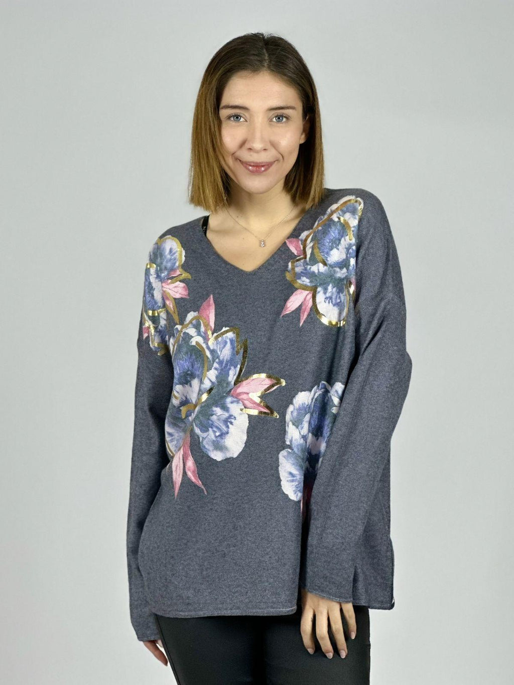 Sweater Spandex Estampado Floral