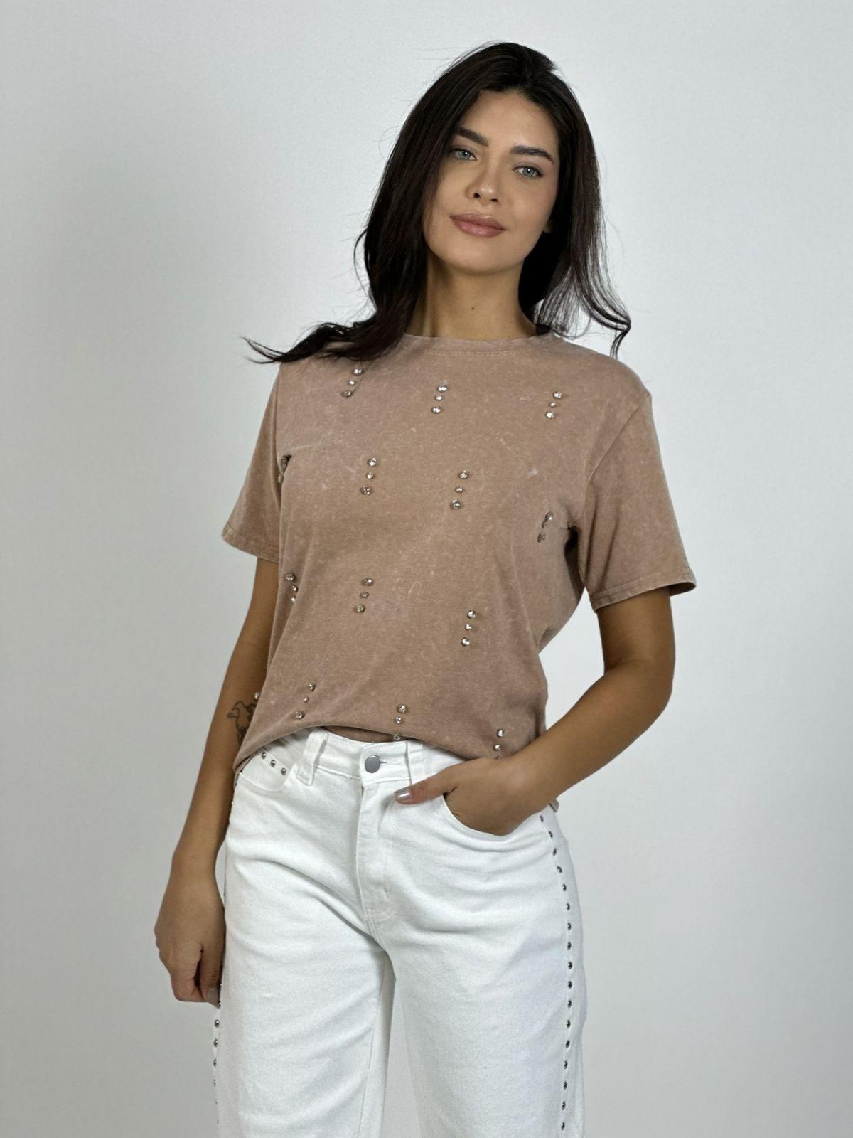 Polera Algodón con Tachas