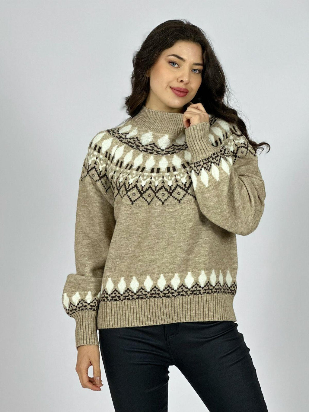 Sweater Lana Diseño Tipo Rombo