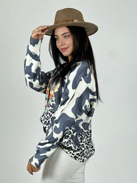 Sweater Cashmere Print