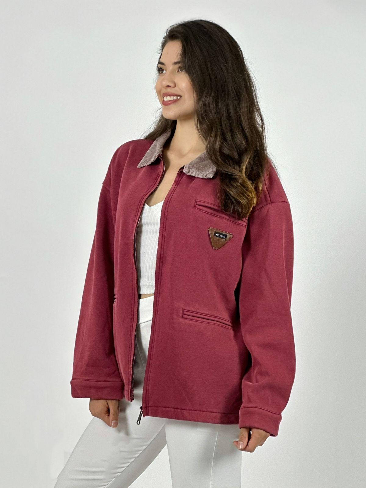 Chaqueta Afranelada con Cierre