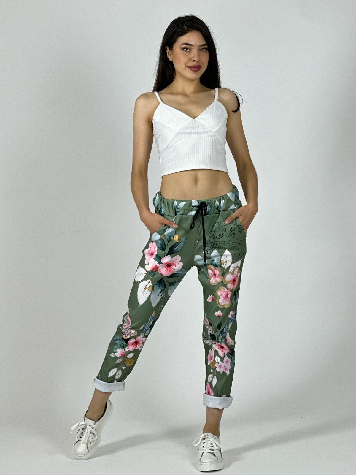 Jogger Italiano Viscosa Floral