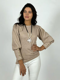 Polera Lanilla Manga Princesa