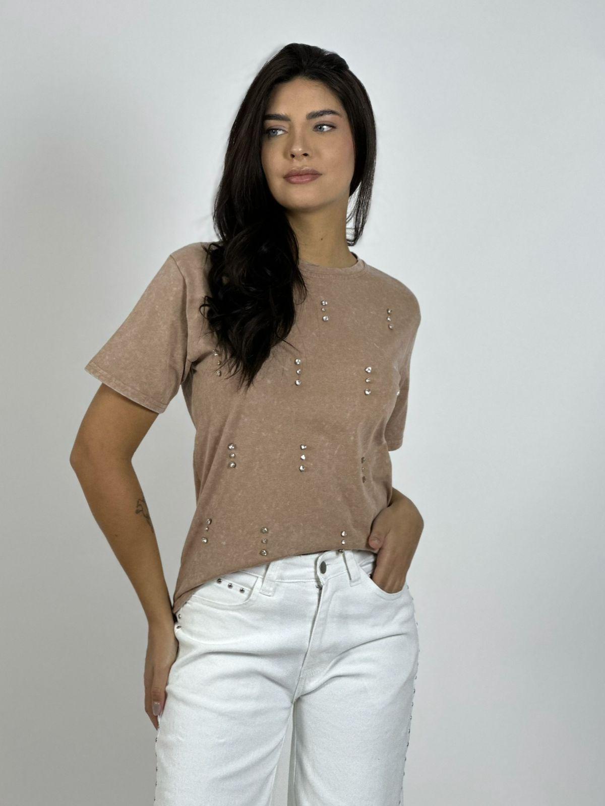 Polera Algodón con Tachas