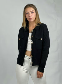 Sweater Abotonado Cuello Pique