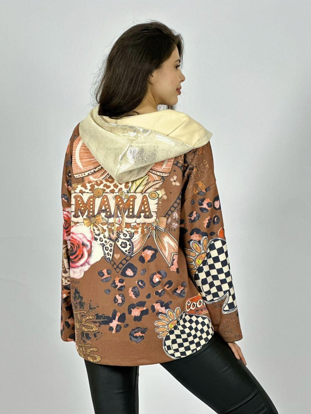Polerón Gamuza Estampado Flores Print Mariposas