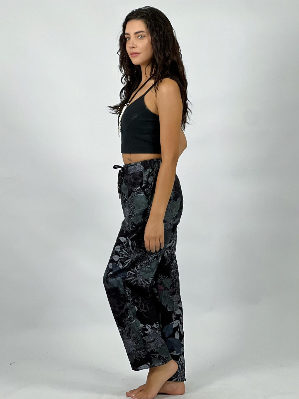 Jogger Italiano Gabardina Floral