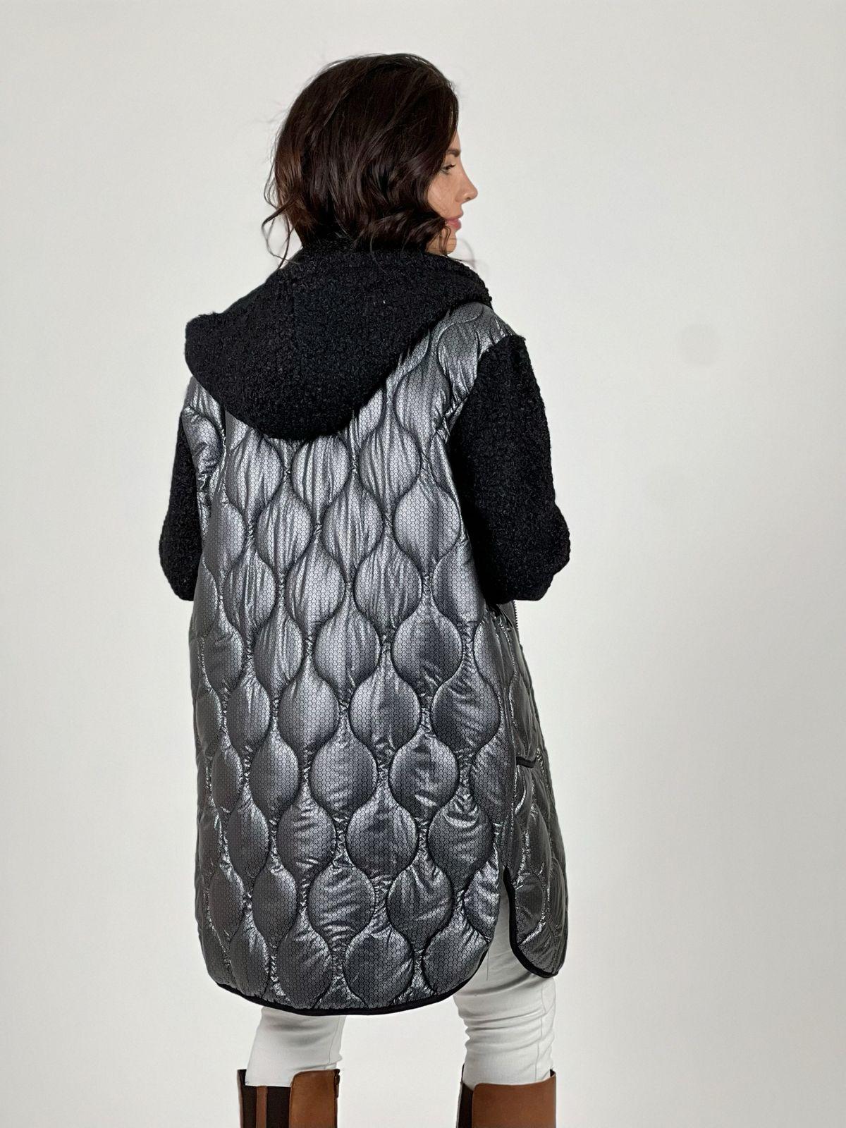 Parka Acolchada Metalizada con Chiporro