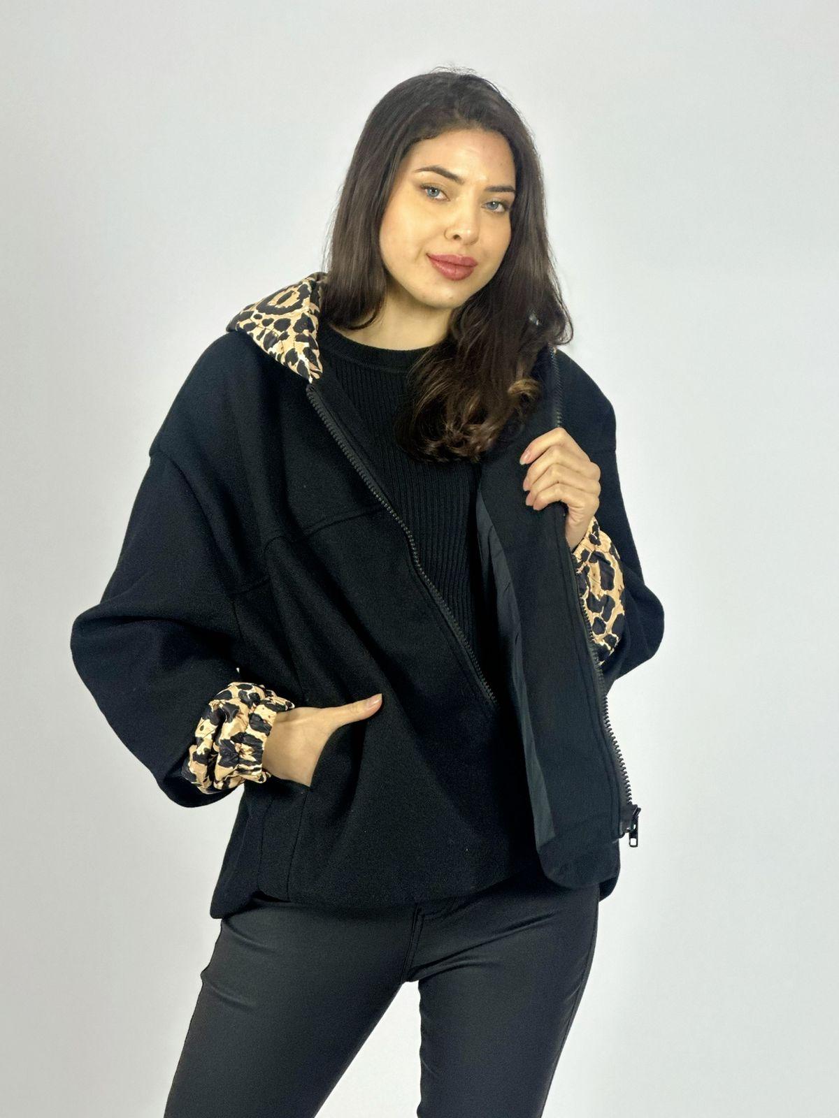 Chaqueta de Paño Toques Print