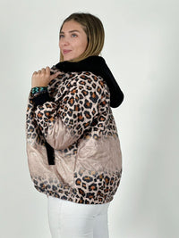 Parka con Lentejuelas Print