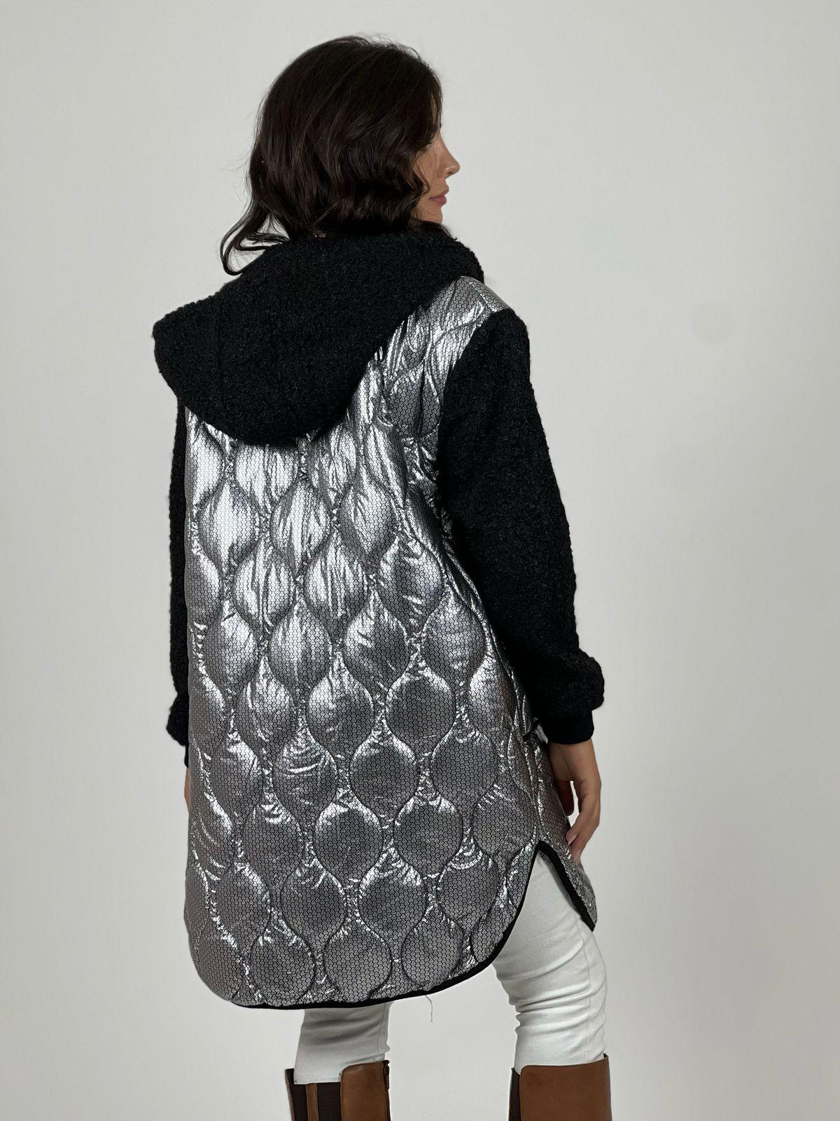 Parka Acolchada Metalizada con Chiporro