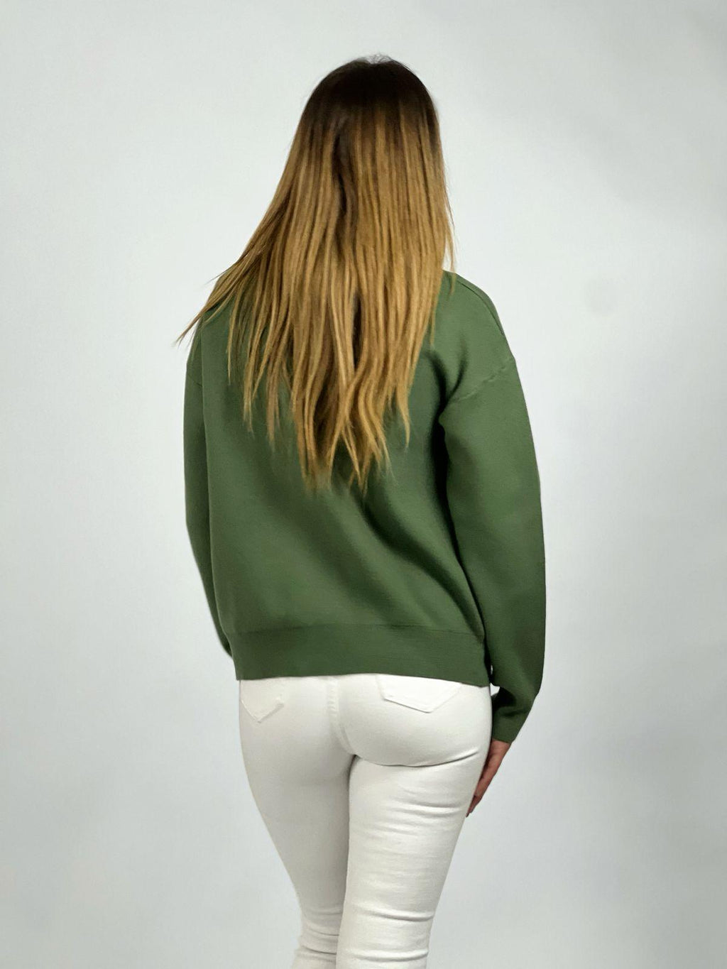 Sweater Abotonado Cuello Pique