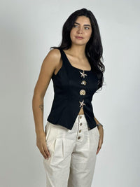 Polera Botones Maritimos