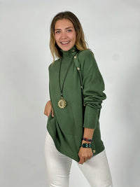 Sweater Lana Botones Dorados