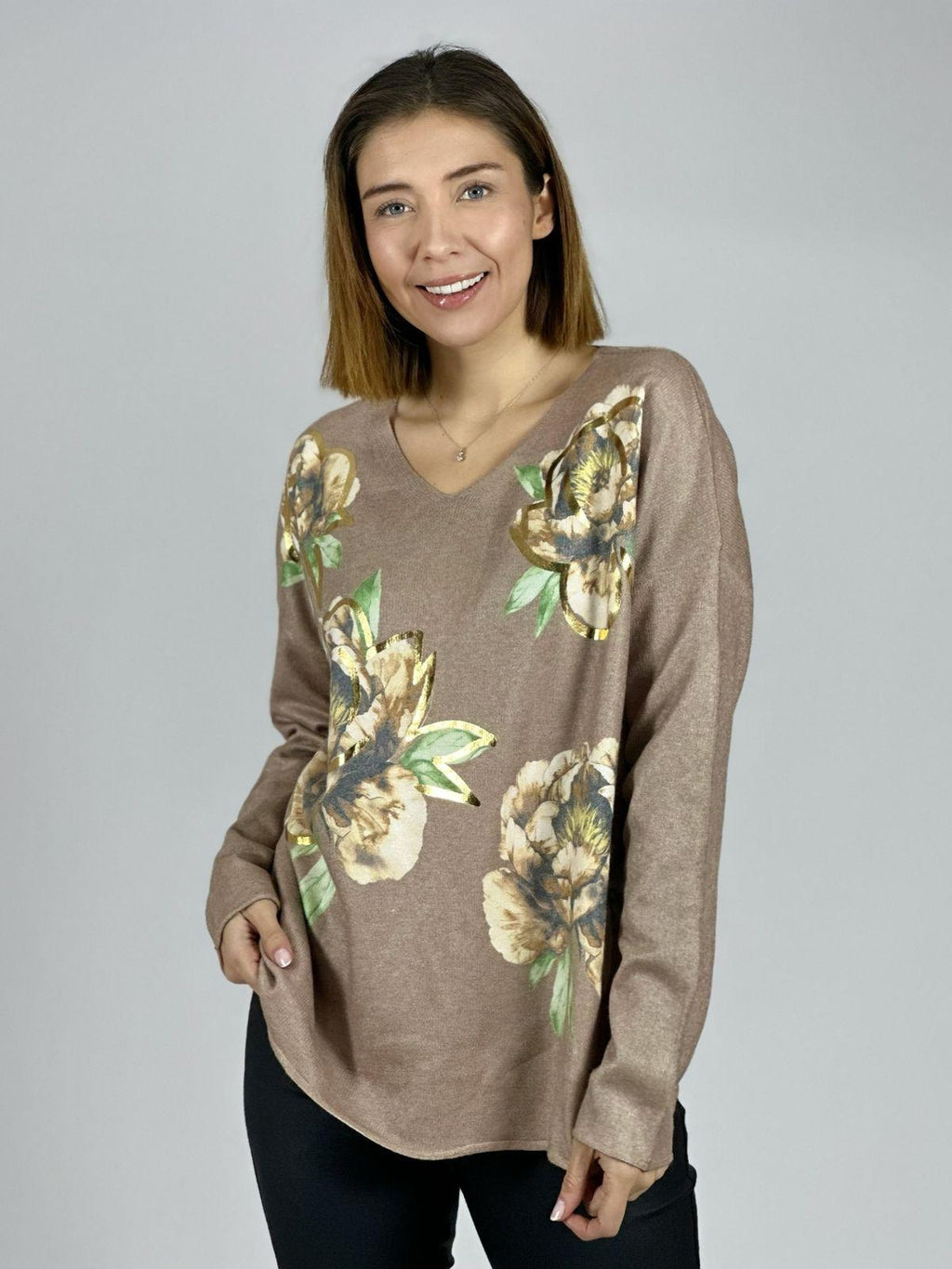 Sweater Spandex Estampado Floral