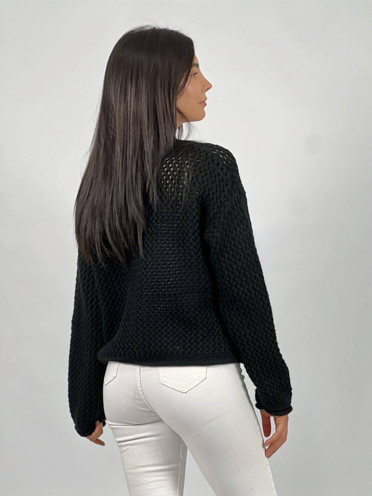 Chaleco Lana Tejido Con Botones Grandes