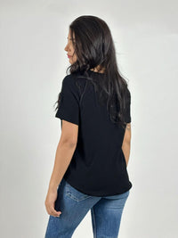 Polera Algodón Corazones Print