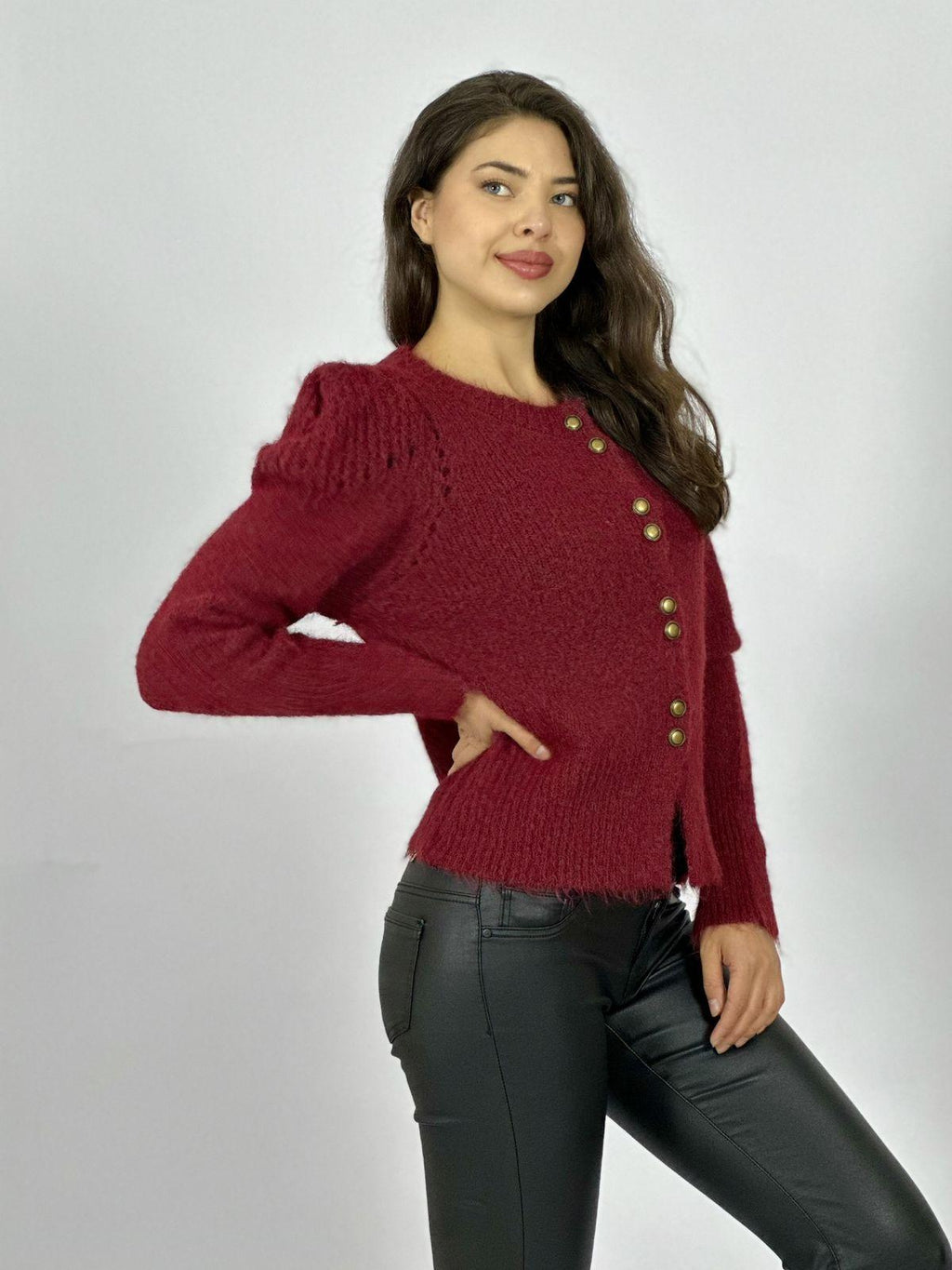 Sweater Lana Corto Abotonado