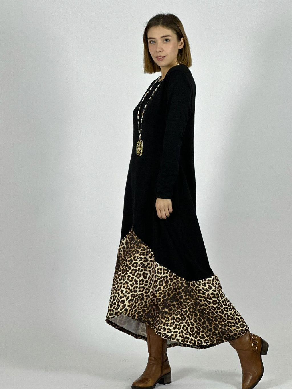 Vestido Lanilla Vuelo Print