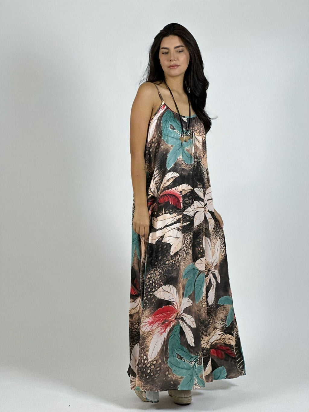 Vestido Estampado Hojas