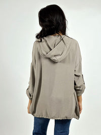 Blusa Crepé  Estampado Letras con Gorro