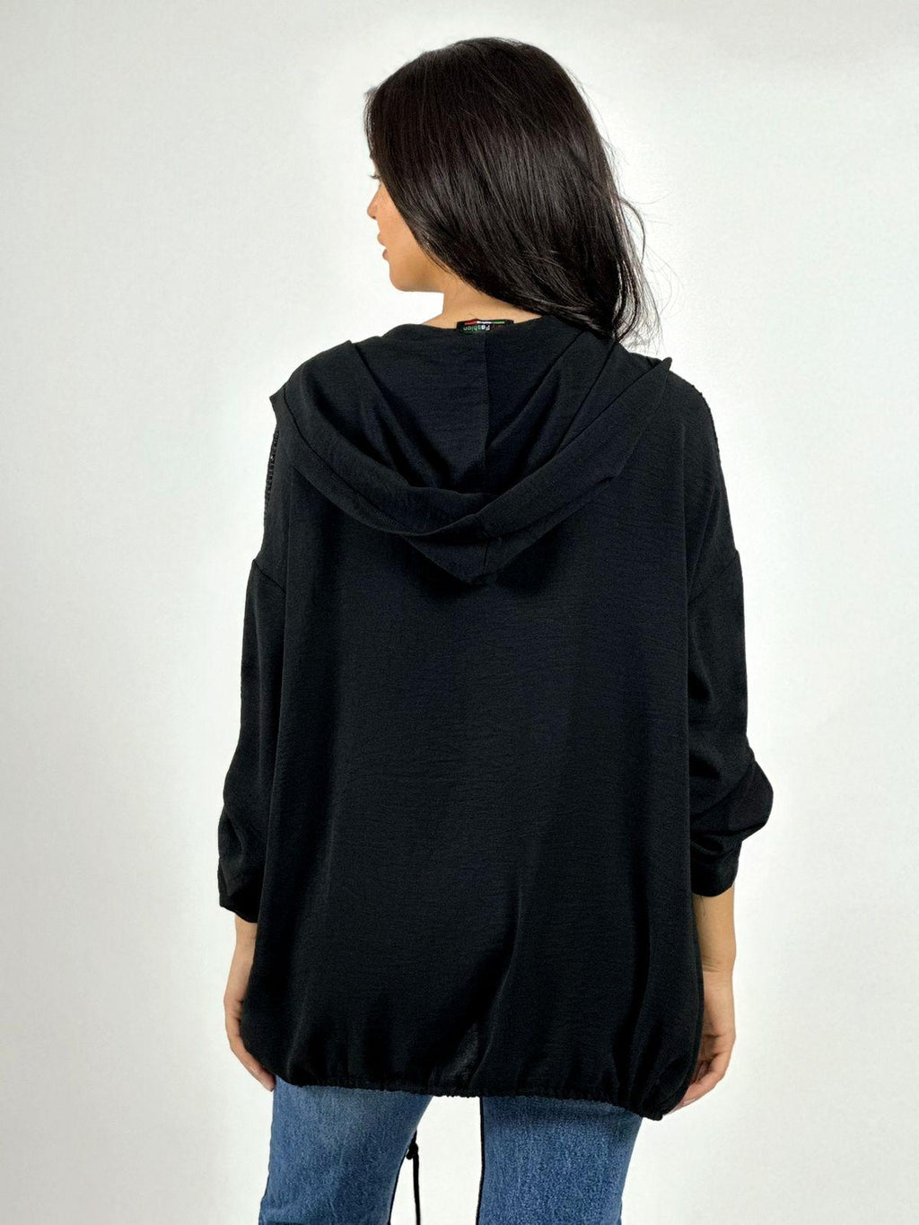 Blusa Crepé  Estampado Letras con Gorro