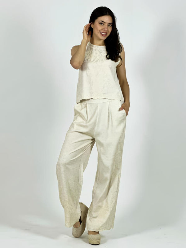 Conjunto de Lino Bordado