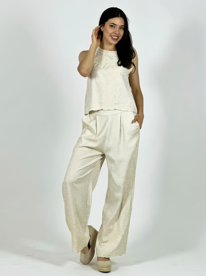 Conjunto de Lino Bordado