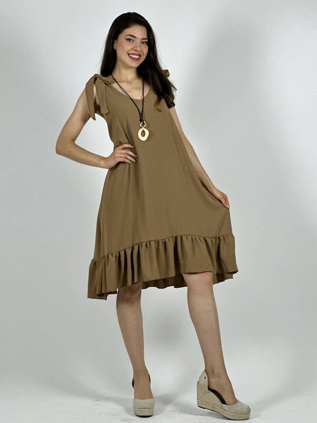 Mini Vestido Amarra en Hombros