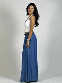 Palazzo Satinado con Cinturón