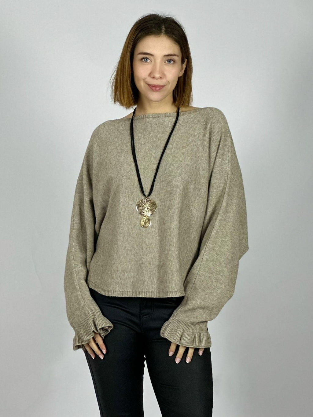 Sweater Spandex Corto Cuello Bote