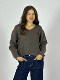 Sweater Lana Flor Bordada
