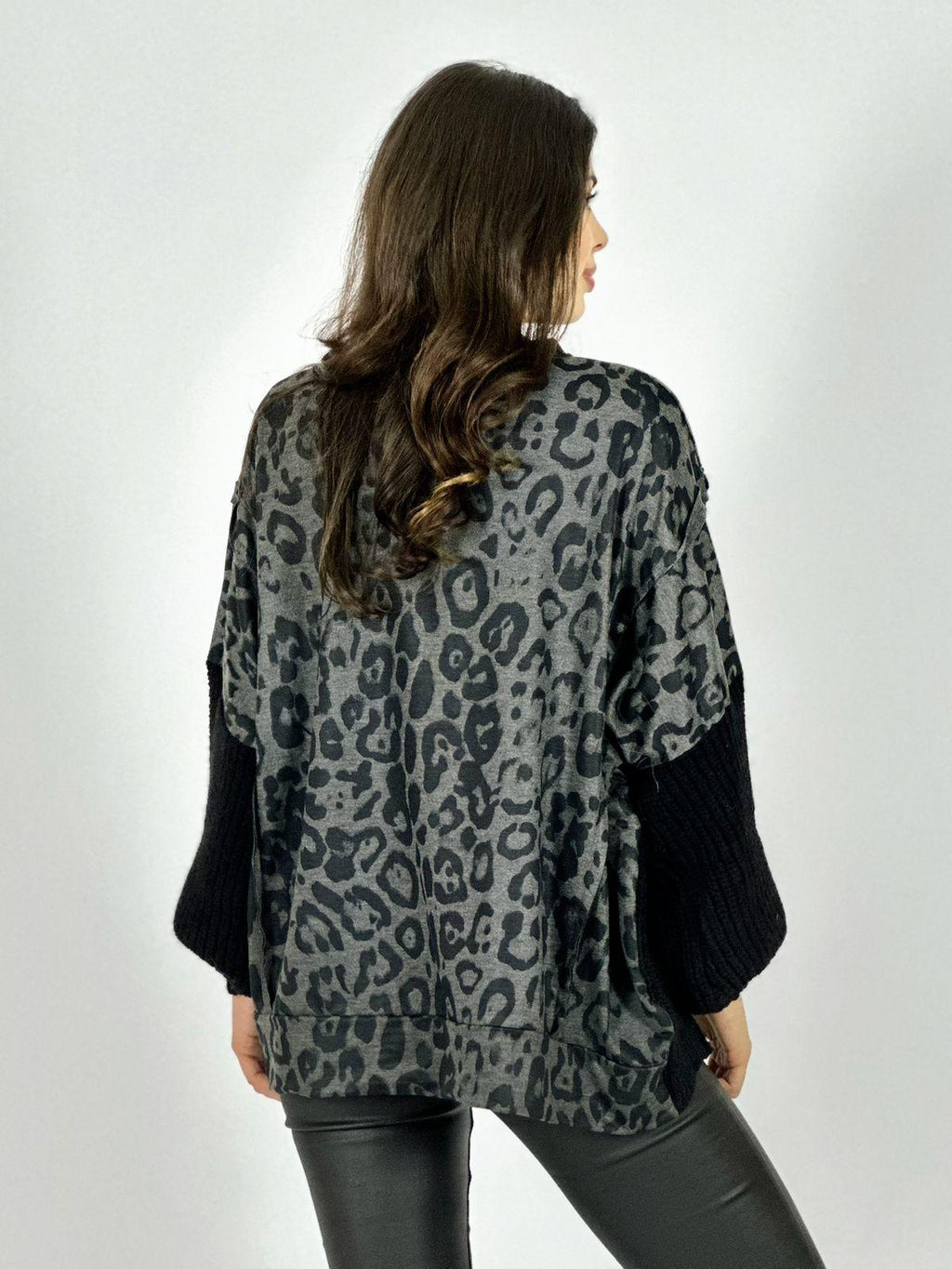 Sweater Tejido Lana Torso Print