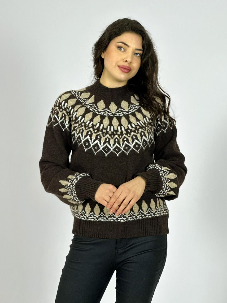 Sweater Lana Diseño Tipo Rombo