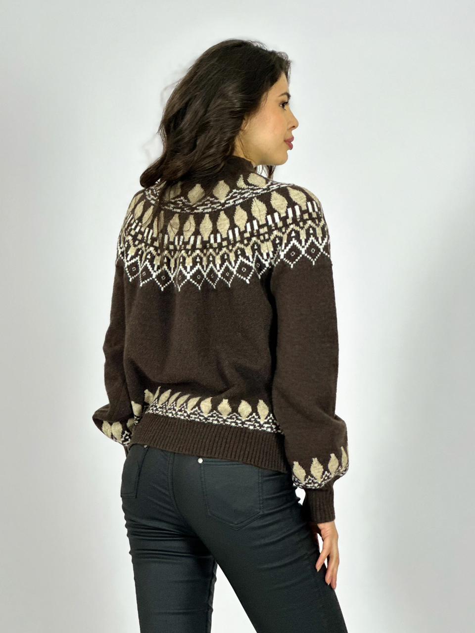 Sweater Lana Diseño Tipo Rombo