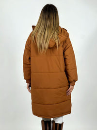 Parka Acolchada Bolsillos Cargo