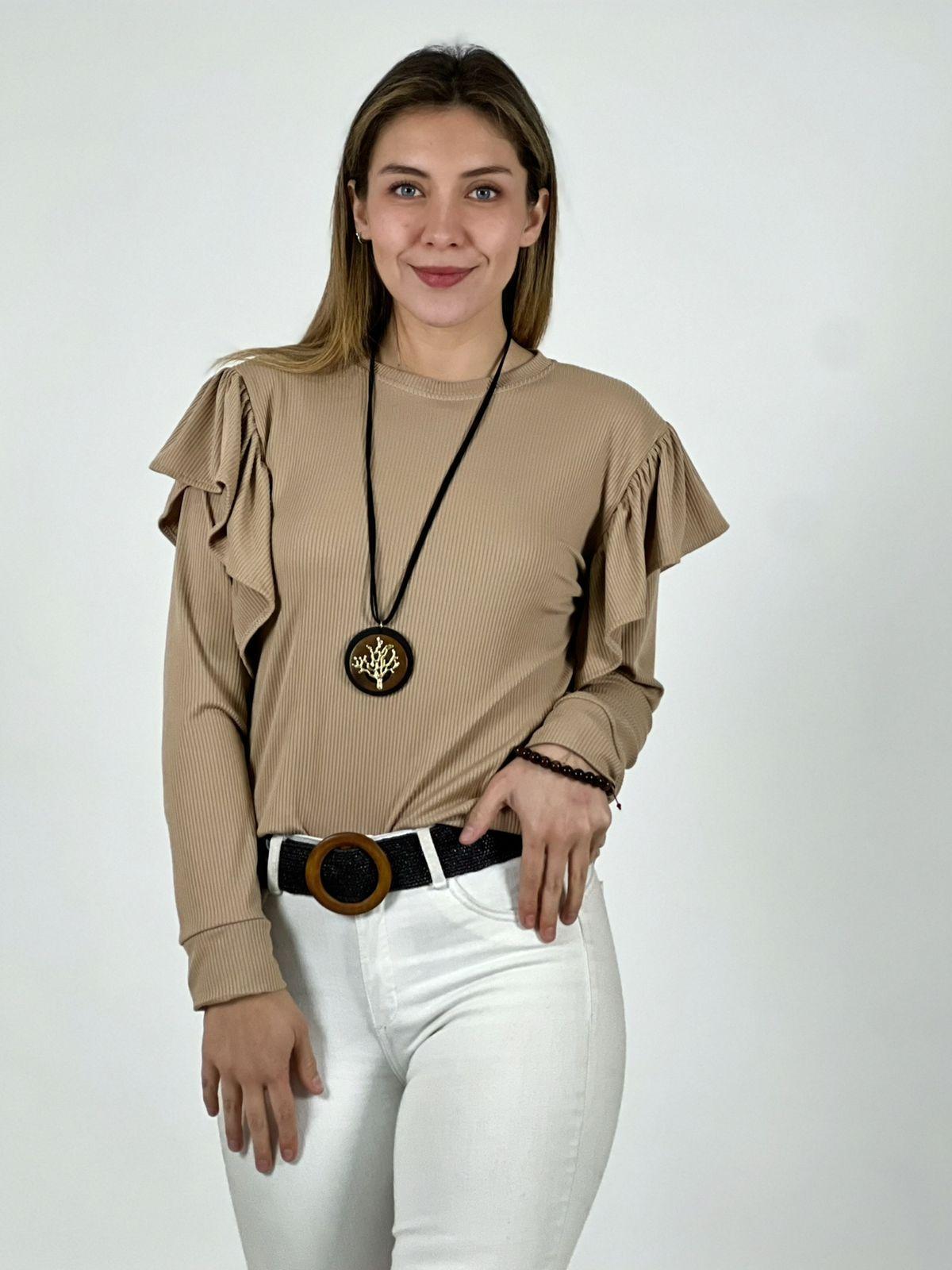 Polera Monserrat Faroleo en Hombros