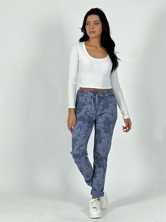 Jogger Italiano Estampado Floral