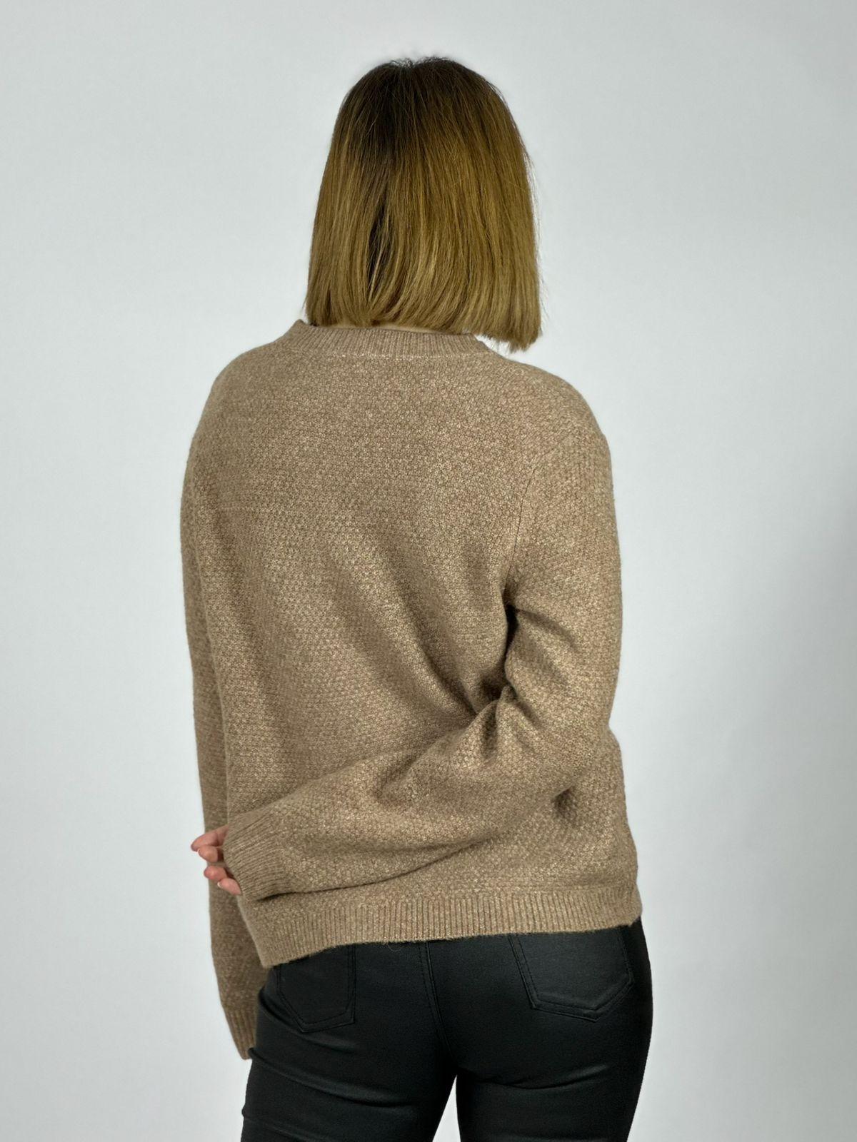 Sweater Tipo Blazer Paño Botones Dorados