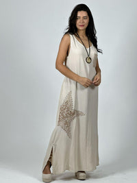 Vestido Crepé  Estrella Brillante