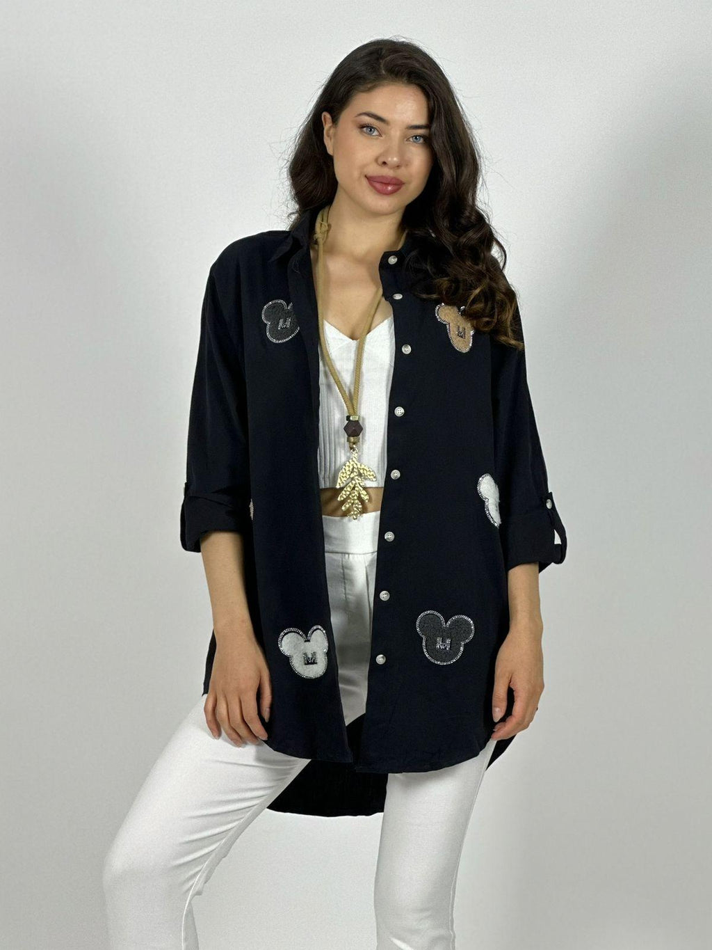 Blusón Mickey Brillantes