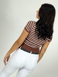 Polera Top de Líneas