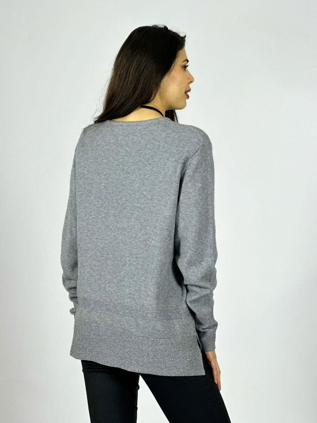 Sweater Spandex Bordes con Brillos